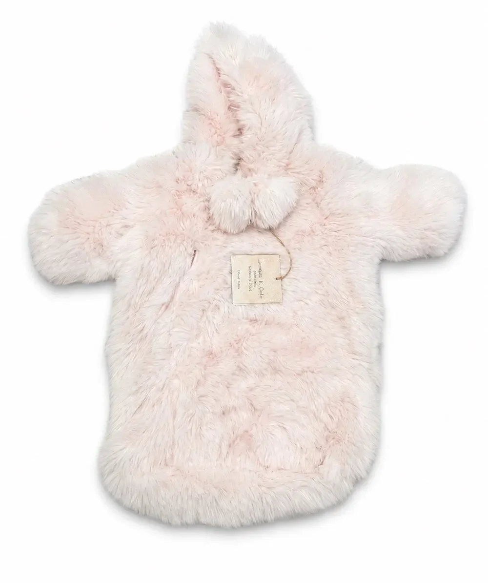 London & Cole Pink Pom Pom Bunting Suit New 0-6 Months Faux Fur
